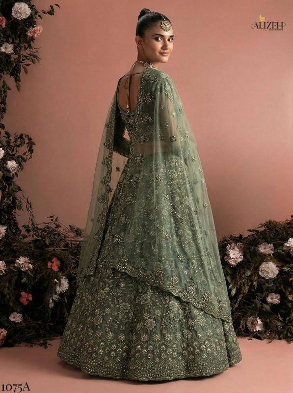 Alizeh Bridal Heritage Colours 1075 Lehenga choli manufacturers in Bangalore